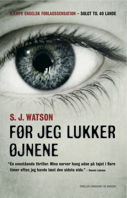 Før jeg lukker øjnene, S.J.Watson