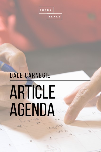Article Agenda, Sheba Blake