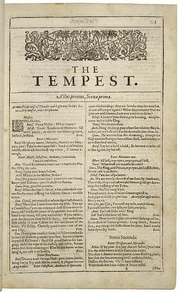 The Tempest, William Shakespeare