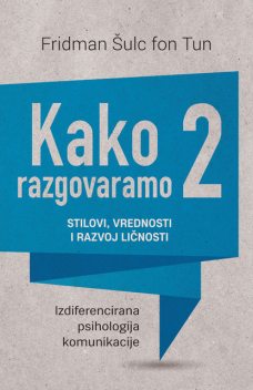 Kako razgovaramo 2: Stilovi, vrednosti i razvoj ličnosti, Fridman Šulc fon Tun