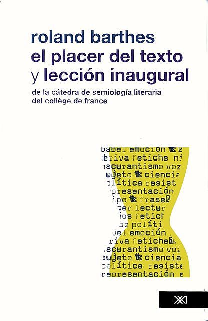 El placer del texto, Roland Barthes