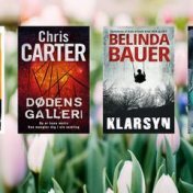 »Bøger fra forlaget Jentas« – en boghylde, Jentas